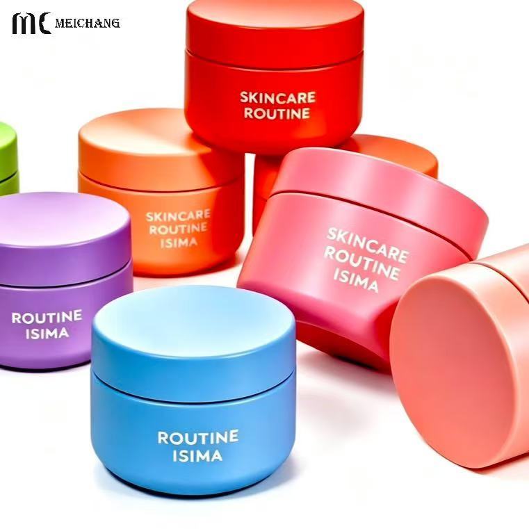 5G 10G 15G 30G 50G Custom PCR Electroplated double layer Cream Jar Dopamine Color Cosmetic Packaging for Skincare Brands(MC-P-556)
