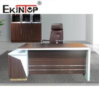 OEM ODM L Shape Office Desk Oak Wood Executive Office Table