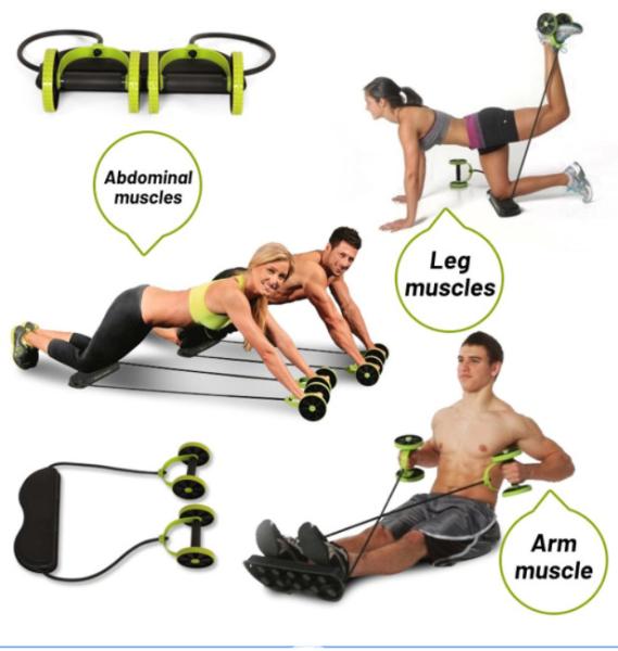abdominal muscle trainer double ab roller wheel fitness gear exercise wheels