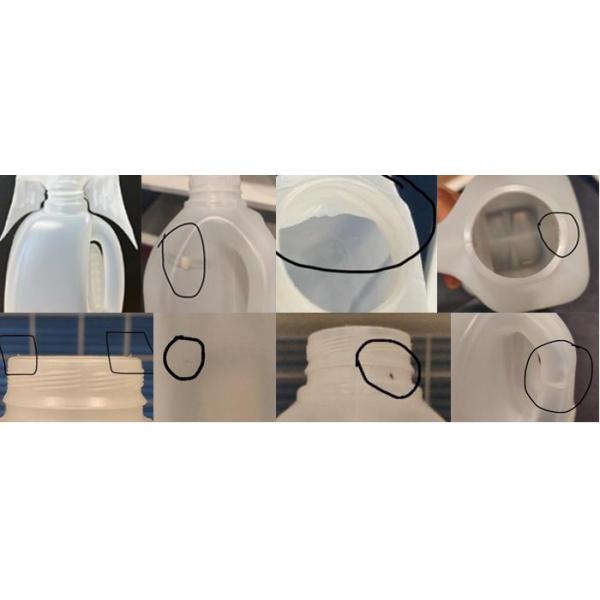 PET Milk Bottle Visual Inspection Equipment Inline with Bagging Machine