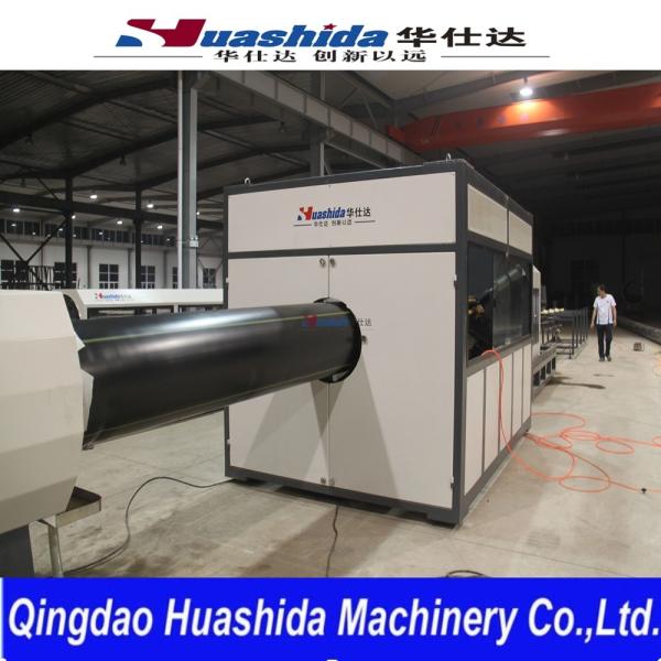 HDPE Plastic Solid Wall Pipe with Blue Strip For Water Supply  Extruder Making Machine