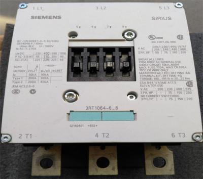 Interruptor bonde do contator da C.A. 110kw de 3RT1064-6AP36 225a