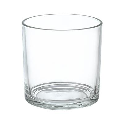 Vidro saudável sem chumbo, limpo, criativo, exclusivo, frascos de velas de 8oz e 14oz com tampa
