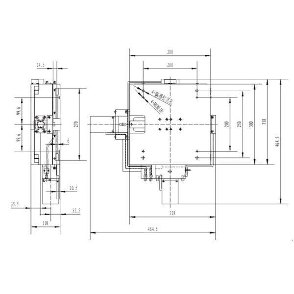 таблица этапа перемещения 170mm электрическая моторизованная XY пересекла подшипник ролика