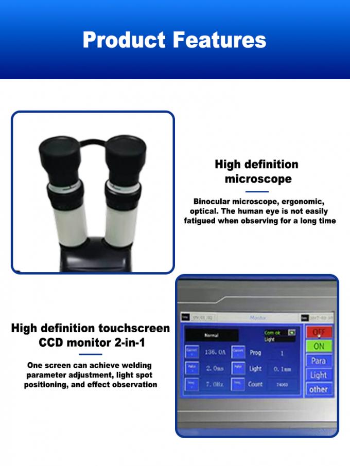 230W YAG Jewelry Laser Welder with Microscope and CCD Observation