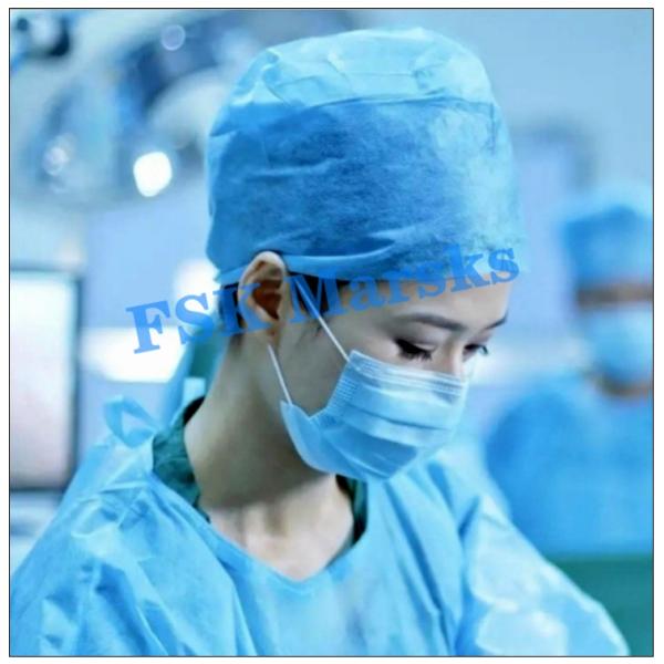 Comfortable Hospital Mouth Mask Disposable Non Woven Face Mask Anti Pollution
