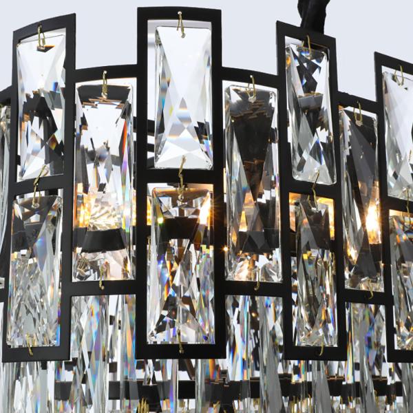 Modern crystal chandelier for Living Room Modern Rectangle Kitchen island indoor Lighting led Chandeliers(WH-CY-170)