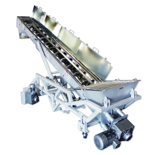 High Temperature Resistant Shaftless Screw Conveyor For Hot Material Handling From Kilns