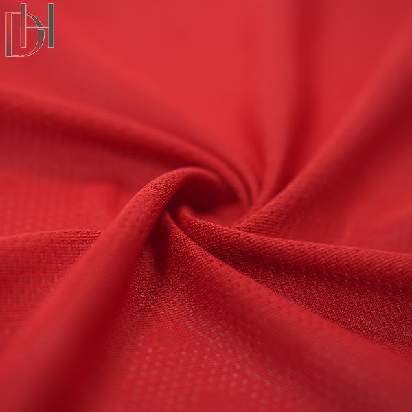 Garment Breathable Knitted Fabric 100% Polyester Textile Jacquard Clothing Fabric