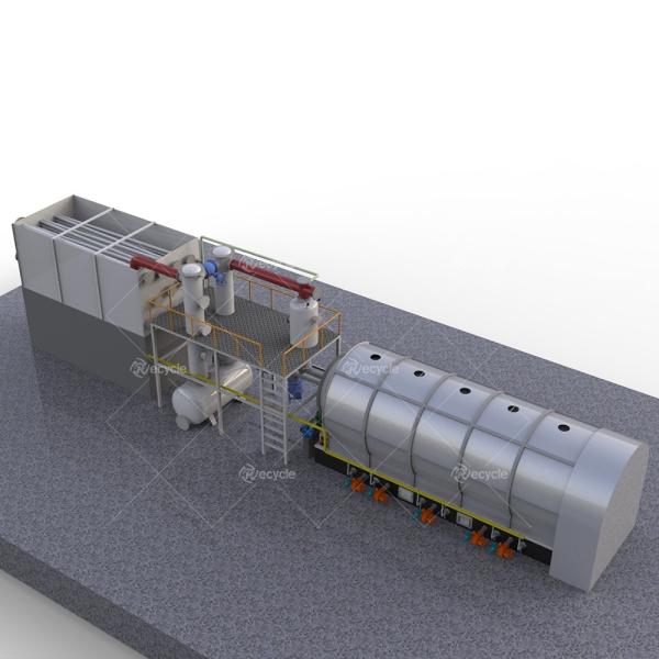 Beston Group Fully Continuous Pyrolysis Plant for Waste Tyre to Fuel Oil and Carbon Black