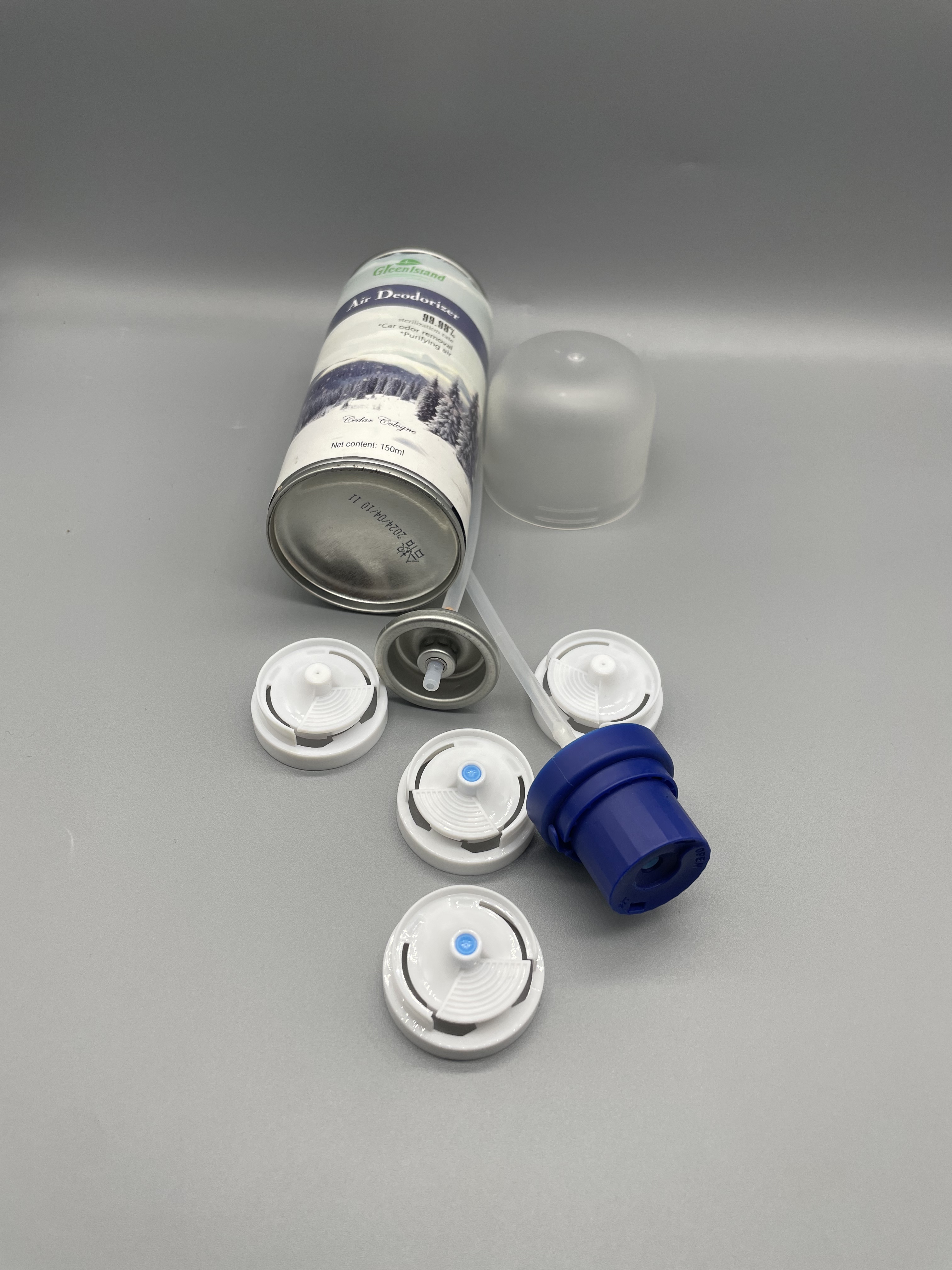 25.4mm Deodorant Aerosol Valve with Adjustable Spray Actuator and Clog-Resistant Design