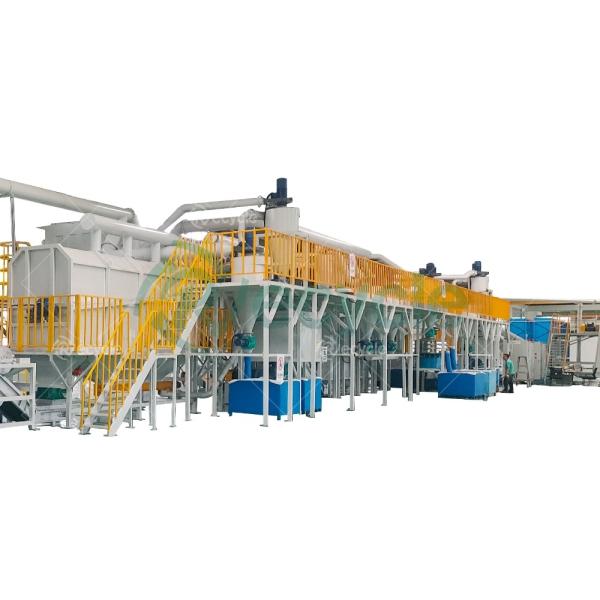 Embalagem padrão Dispositivo de reciclagem de baterias de iões de lítio para 200 kg/h-1000 kg/h de capacidade