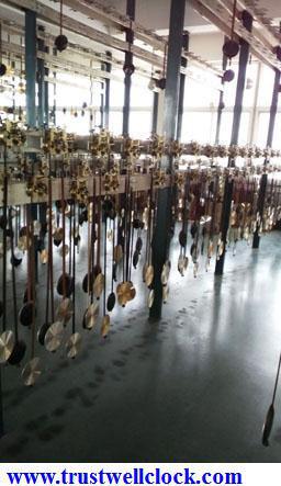 Skeleton Clocks, 7 days Movement for Skeleton Wall Clocks and grandfather clocks, weight/chain drive brass material