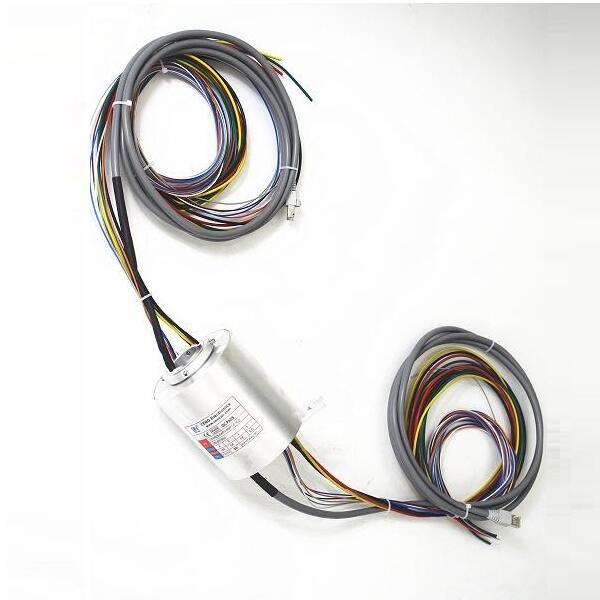 High Transmit 1000M Ethernet Slip Ring Inner Bore 25.4mm For Turtable Equipment