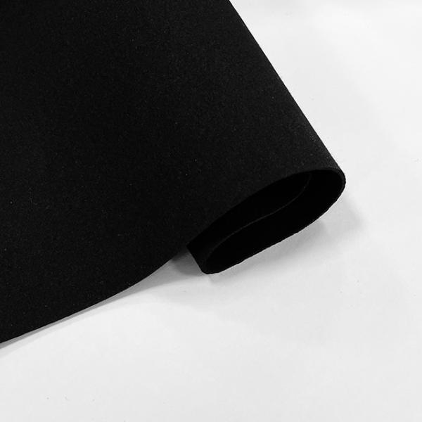 High Color Fastness Euro Black Suede 0.7-0.75mm For Gloves Bags