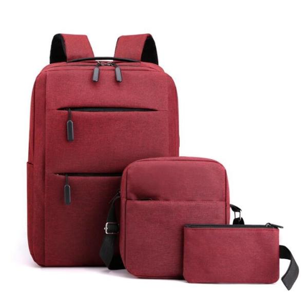 ODM Polyester Men'S Backpack Sets Waterproof Navy Blue Laptop Backpack