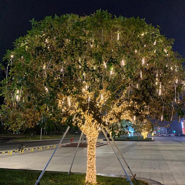 Falling Rain Fairy LED String Lights in Cube Design for Holiday Party Home Decoration