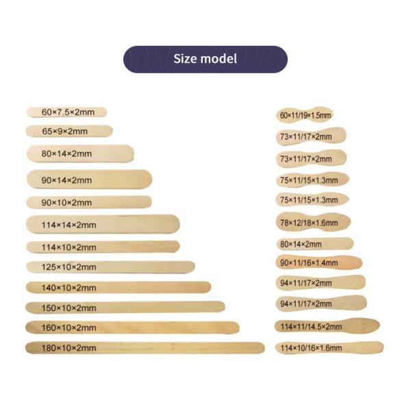 Disposable Wood Products for Customized Ice Cream Sticks in Eco-Friendly Material