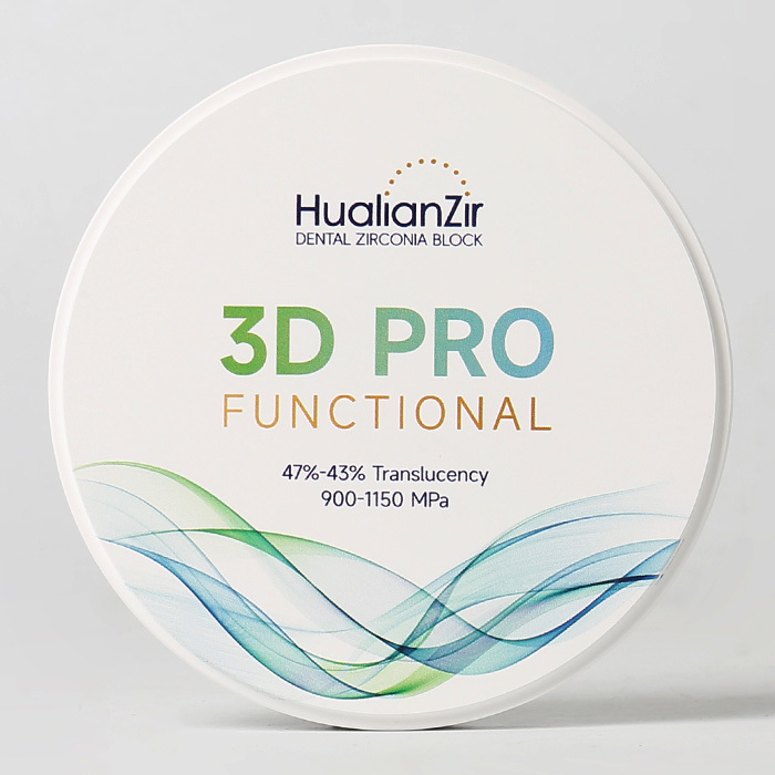 3D Functional CAD CAM Bridge Dental Zirconia Block For Natural Looking Restorations