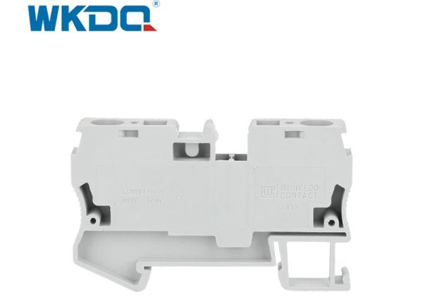 Din Rail IEC 800V 57A JST 6 Spring Cage Terminal Block