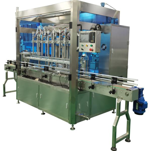 500KG Automatic Sauce Bottle Filler Machine with PLC Control System and Servo Motor Driven Piston Filling