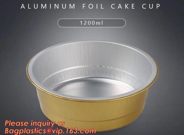 Aireline Rectangle Shaped, Disposable Aluminum Foil Pan, Take-Out Food Containers, Foil Cake Cup