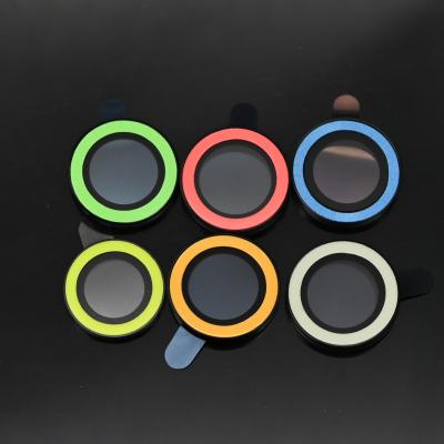 Film de protection en verre trempé pour appareil photo fluorescent pour iPhone 13 Pro