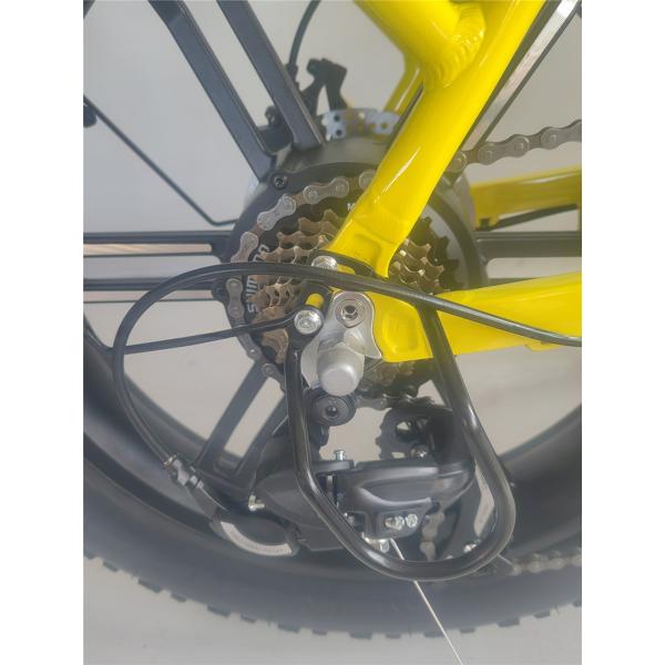 750W 48V E Bicycle 20 Inch Yellow Fat Tire Electric Bike for 31-60 km Range per Power