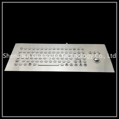 Teclado integrado metal do Trackball, teclado 89 chave com o botão de função F1-f12