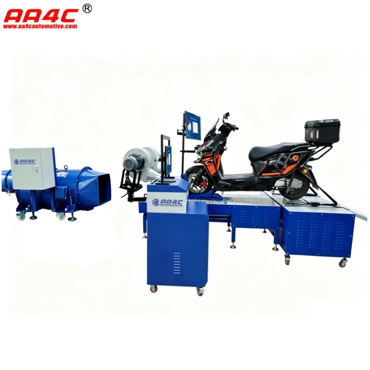 AA4C 2 Wheeled Motorcycle Chassis Dynamometer motorcycle dyno machine with 320km/h Speed and 160kW Eddy Current Power