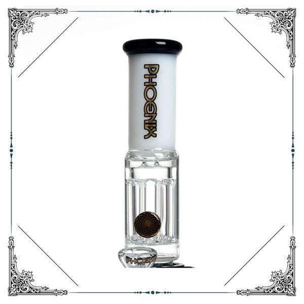 Freezable Coil Honeycomb Glass Water Pipe Reinforced 8 Arm Pillar Perc