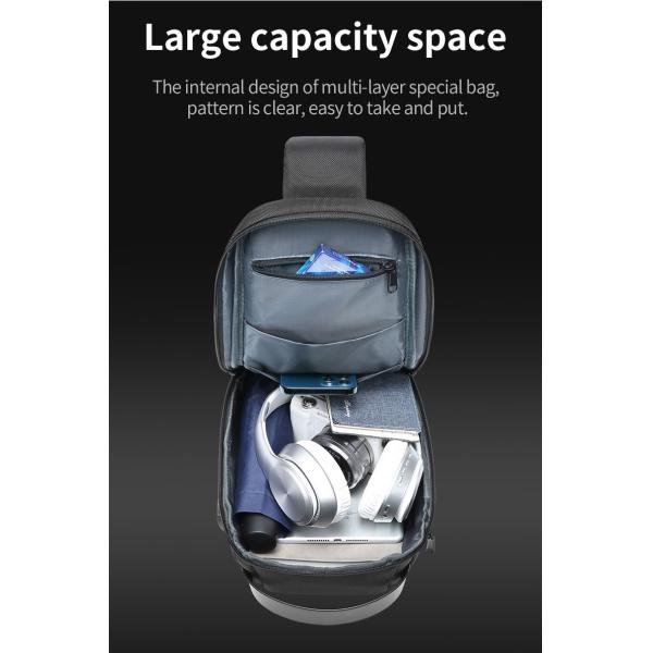 Оптовая водонепроницаемая дизайнерская противоугонная сумка на заказ с логотипом USB для мужчин