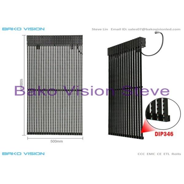 Transparent Slim DIP 346 Outdoor Fixed LED Display P15 P25 Building Facade Video Wall