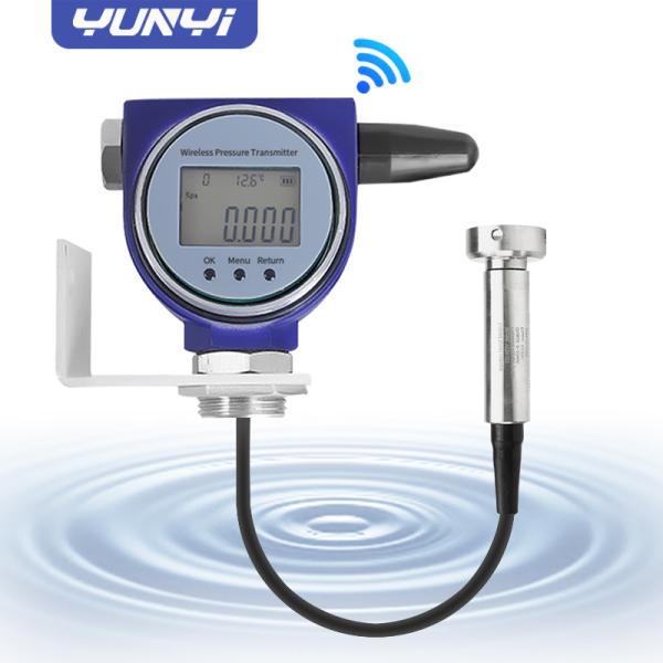 Medidor de nivel de líquido inalámbrico anti-obstrucción con LCD para la planta de tratamiento de aguas residuales Yunyi para el monitoreo de tanques de lodos