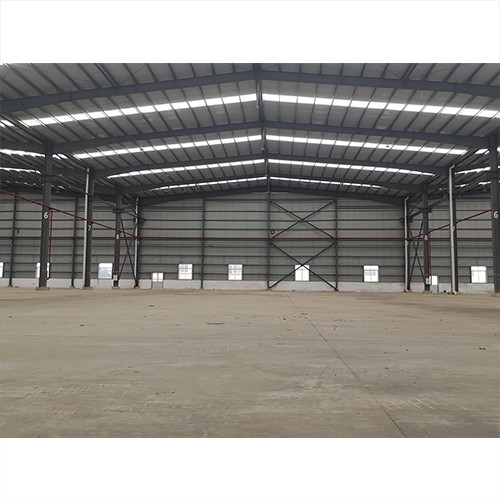 Portal Frame Steel Structure Workshop , Pre Engineering Steel Structure Factory Building