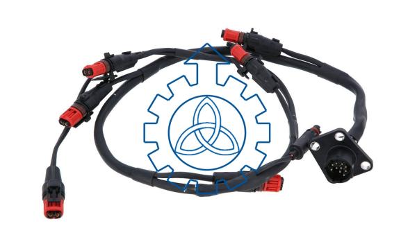 504389794  Truck Spare Parts Cable Harness 10 Pins For Injection Nozzle