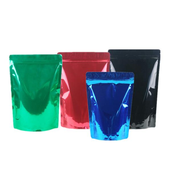 Custom Printed Coffee Bags Black Tea Zipper Resealable Stand Up Pouches