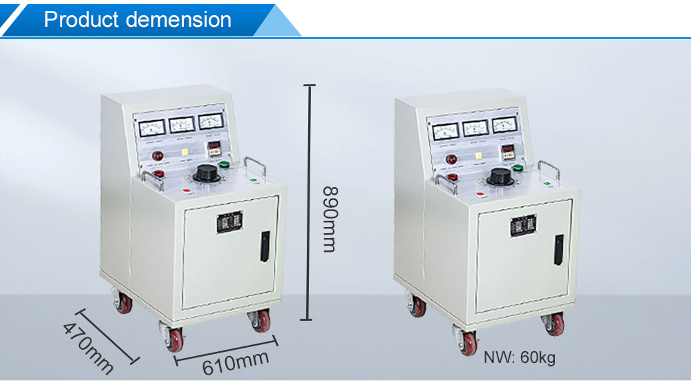 0.1 Accuracy Primary Current Injection Tester with 220V Power for Circuit Breaker Relay Testing