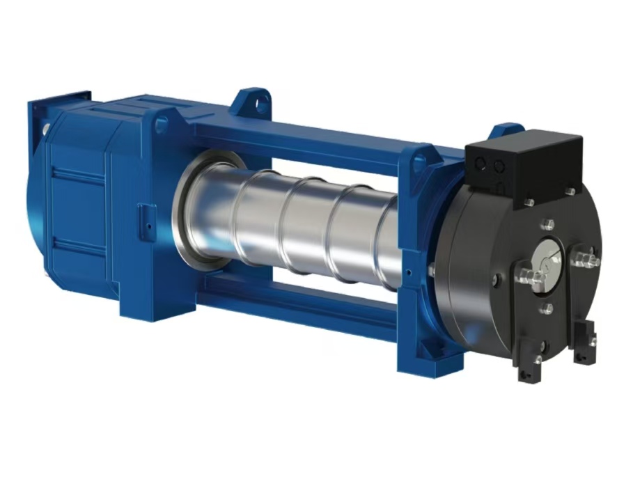 Permanent Magnet Synchronous Gearless Belt Elevator Traction Machine Elevator Parts