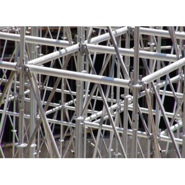 Hot Dipped Galvanized Ringlock Scaffolding System 1.8mm-4.0mm Thickness