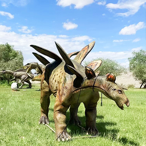 Jurassic Herbivore Stegosaurus Animatronic Robot With Sound And Tail Attack