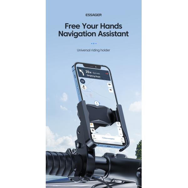 Clip de guisante soporte de teléfono soporte de bicicleta para bicicleta / motocicleta