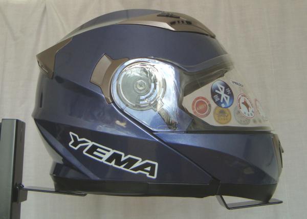Cremalheira de exposição da roupa do metal dos capacetes da motocicleta para a loja da costa do esporte de Upscal