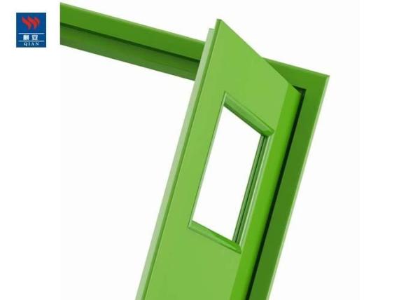 60 Min Hospital Fire Rated Laminated Glass Wood Door With Frame
