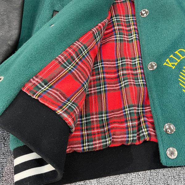 Chenille Embroidery Logo Leather Sleeve Varsity Jacket For Men Custom Design