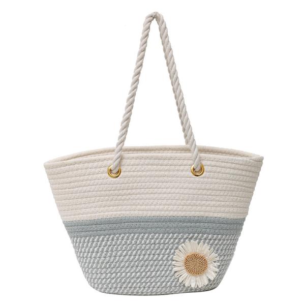 Crochet Raffia Knot Handbags Summer Beach Straw Knot Bag Fashion Summer High Quality Ladies Crochet Raffia Straw Beach Bag Tote Bag Striped Big Hand Bags