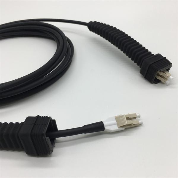 FUFAY MM OD fiber cable with NSN uni boot, LC OD-LC OD dual 100m, Dia of 5.0mm