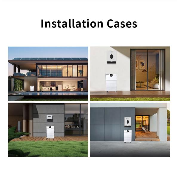 Batería IEC 51.2V de montaje en pared lifepo4 200Ah 10.24KWh Telecom Back up Bank Li Ion para rack de servidores