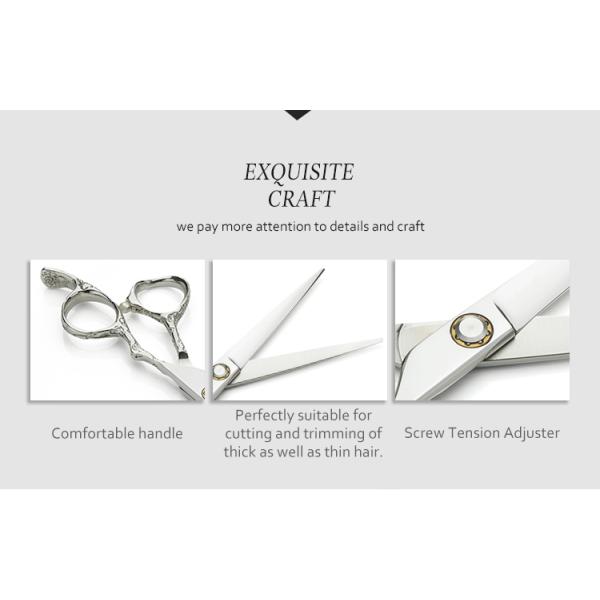 Cobalt Stainless Steel Hair Scissors Sharp Blade Tip High Smoothness