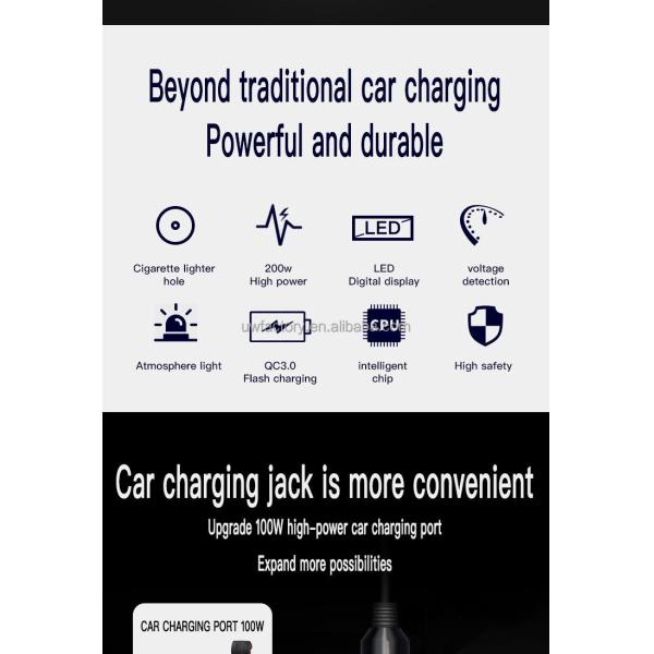Smart Cooling Universal Power Inverter Auto 12V/24V USB Port Inverter Converter for Cooling Car Refrigerator